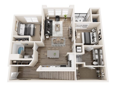 B9 Floor Plan at Pearl DTC, Colorado, 80237
